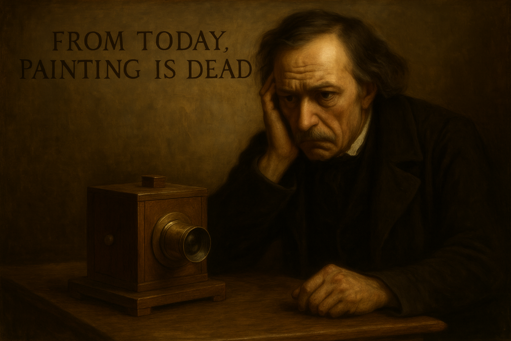 When photography itself was invented in the 19th century, many painters were shaken